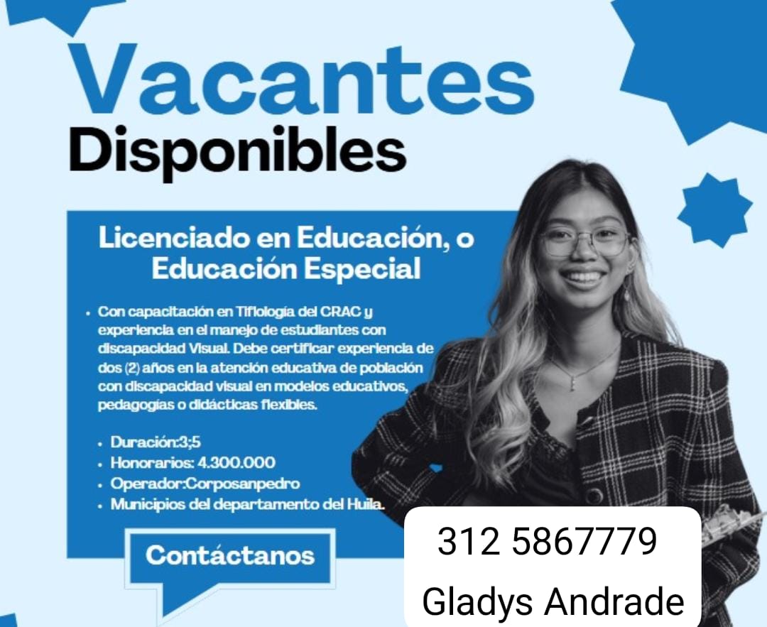 Convocatoria Laboral – Licenciado en Educación o Educación Especial